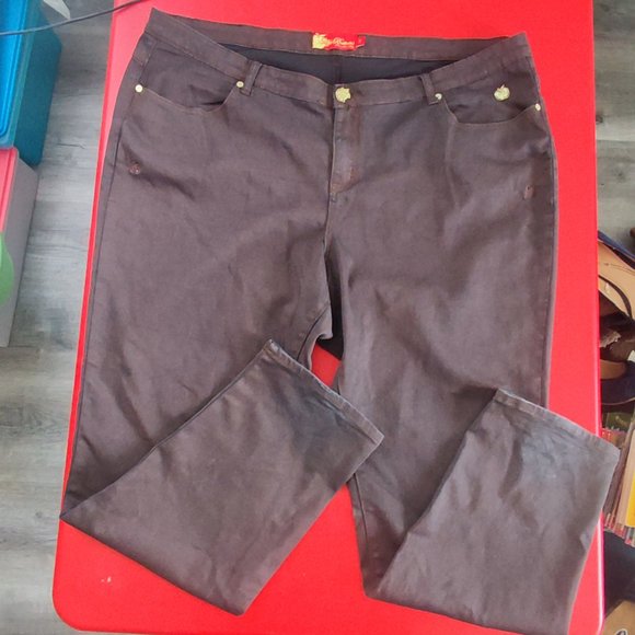 Apple Bottoms jeans brown women's size 24 - Picture 1 of 14